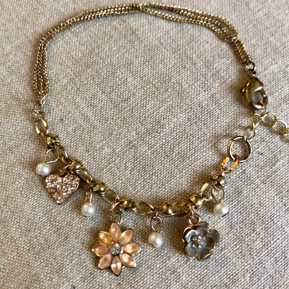 *3/$12*🌼Floral Gold Chain Bracelet